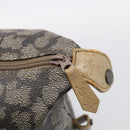 Saint Laurent Boston Bag PVC Canvas Beige Auth 208387A-14
