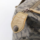 Saint Laurent Boston Bag PVC Canvas Beige Auth 208387A-16