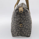 Saint Laurent Boston Bag PVC Canvas Beige Auth 208387A-4