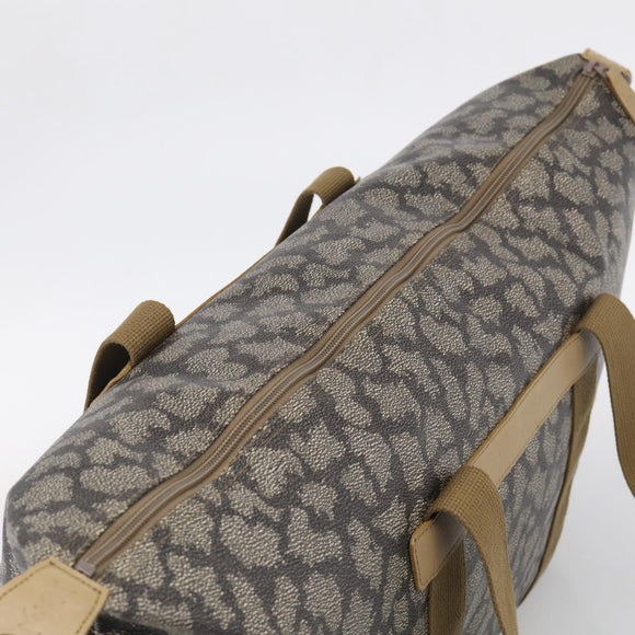 Saint Laurent Boston Bag PVC Canvas Beige Auth 208387A