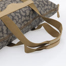 Saint Laurent Boston Bag PVC Canvas Beige Auth 208387A-7