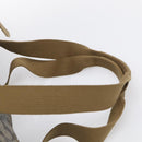 Saint Laurent Boston Bag PVC Canvas Beige Auth 208387A-8