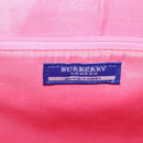 BURBERRY Blue Label Chain Tote Bag Raffia Pink Gold Auth 208388A-20