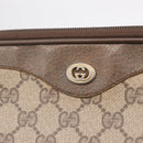 GUCCI GG Supreme Shoulder Bag PVC Beige Gold 89 02 068 Auth 208390-16