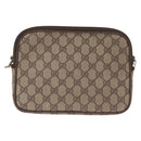 GUCCI GG Supreme Shoulder Bag PVC Beige Gold 89 02 068 Auth 208390-3