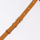 Valextra Micro Igide Hand Bag Leather 2way Orange Silver Auth 208395V-11