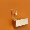 Valextra Micro Igide Hand Bag Leather 2way Orange Silver Auth 208395V-23