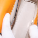 Valextra Micro Igide Hand Bag Leather 2way Orange Silver Auth 208395V-25
