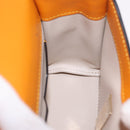 Valextra Micro Igide Hand Bag Leather 2way Orange Silver Auth 208395V-26