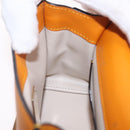 Valextra Micro Igide Hand Bag Leather 2way Orange Silver Auth 208395V-27