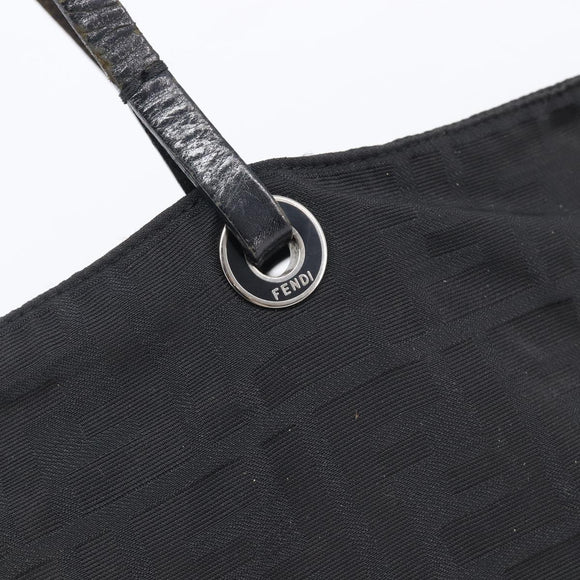 FENDI Zucca Canvas Tote Bag Black Auth 208398