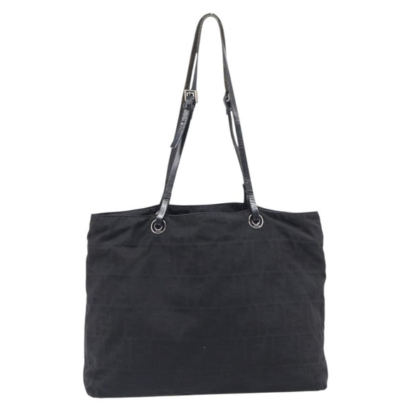 FENDI Zucca Canvas Tote Bag Black Auth 208398