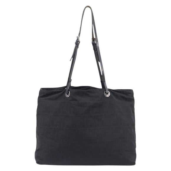 FENDI Zucca Canvas Tote Bag Black Auth 208398