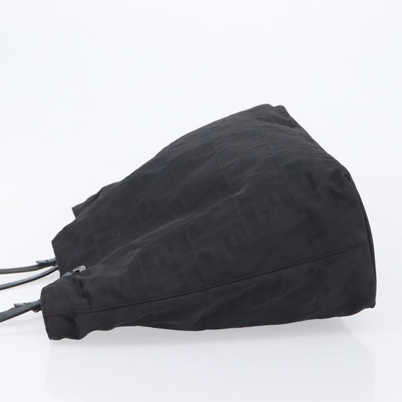 FENDI Zucca Canvas Tote Bag Black Auth 208398
