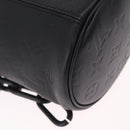 LOUIS VUITTON Monogram Shadow Chalk Nanobag Bag Black M44628 LV Auth 208400-12