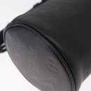 LOUIS VUITTON Monogram Shadow Chalk Nanobag Bag Black M44628 LV Auth 208400-13