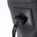 LOUIS VUITTON Monogram Shadow Chalk Nanobag Bag Black M44628 LV Auth 208400-14
