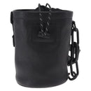 LOUIS VUITTON Monogram Shadow Chalk Nanobag Bag Black M44628 LV Auth 208400-2