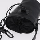 LOUIS VUITTON Monogram Shadow Chalk Nanobag Bag Black M44628 LV Auth 208400-6