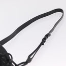 LOUIS VUITTON Monogram Shadow Chalk Nanobag Bag Black M44628 LV Auth 208400-8