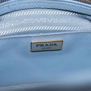 PRADA Hand Bag Saffiano leather Blue Gold Auth 208403A-17