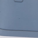 PRADA Hand Bag Saffiano leather Blue Gold Auth 208403A-4