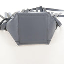 Balenciaga Laundry Cabas Hand Bag Leather 2way Gray Silver 517842 Auth 208407A-14