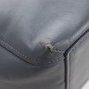 Balenciaga Laundry Cabas Hand Bag Leather 2way Gray Silver 517842 Auth 208407A-15