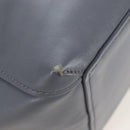 Balenciaga Laundry Cabas Hand Bag Leather 2way Gray Silver 517842 Auth 208407A-17