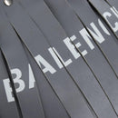 Balenciaga Laundry Cabas Hand Bag Leather 2way Gray Silver 517842 Auth 208407A-19