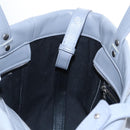 Balenciaga Laundry Cabas Hand Bag Leather 2way Gray Silver 517842 Auth 208407A-25