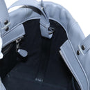 Balenciaga Laundry Cabas Hand Bag Leather 2way Gray Silver 517842 Auth 208407A-26