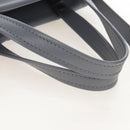 Balenciaga Laundry Cabas Hand Bag Leather 2way Gray Silver 517842 Auth 208407A-7