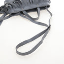 Balenciaga Laundry Cabas Hand Bag Leather 2way Gray Silver 517842 Auth 208407A-9