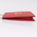 CHANEL Hologram Chain Shoulder Bag Vinyl Orange Silver CC Auth 208408A-5