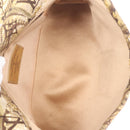 LOUIS VUITTON Monogram Brocade Tari Clutch Bag Gold M93142 LV Auth 208412V-17