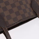 LOUIS VUITTON Damier Ebene Neverfull MM Tote Bag N51105 LV Auth 208414-10
