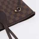 LOUIS VUITTON Damier Ebene Neverfull MM Tote Bag N51105 LV Auth 208414-11