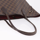 LOUIS VUITTON Damier Ebene Neverfull MM Tote Bag N51105 LV Auth 208414-12