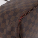 LOUIS VUITTON Damier Ebene Neverfull MM Tote Bag N51105 LV Auth 208414-19