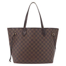 LOUIS VUITTON Damier Ebene Neverfull MM Tote Bag N51105 LV Auth 208414-2