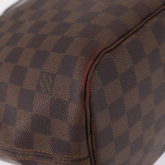LOUIS VUITTON Damier Ebene Neverfull MM Tote Bag N51105 LV Auth 208414