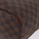LOUIS VUITTON Damier Ebene Neverfull MM Tote Bag N51105 LV Auth 208414-22