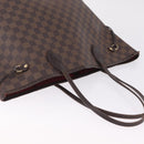 LOUIS VUITTON Damier Ebene Neverfull MM Tote Bag N51105 LV Auth 208414-8