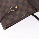LOUIS VUITTON Damier Ebene Neverfull MM Tote Bag N51105 LV Auth 208414-9