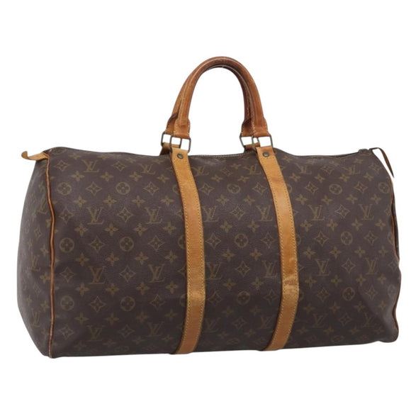 LOUIS VUITTON Monogram Keepall 50 Boston Bag M41426 LV Auth 208416