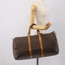 LOUIS VUITTON Monogram Keepall 50 Boston Bag M41426 LV Auth 208416-24