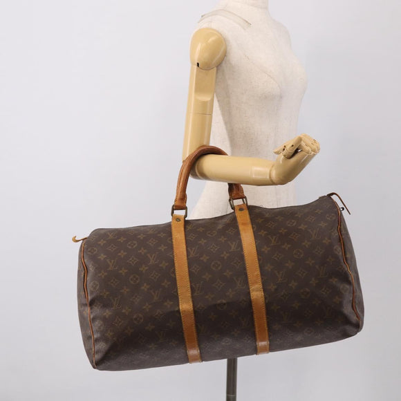 LOUIS VUITTON Monogram Keepall 50 Boston Bag M41426 LV Auth 208416