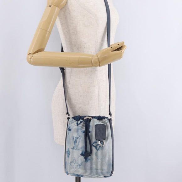 LOUIS VUITTON Monogram Watercolor Sac Maran Bag Blue M57830 LV Auth 208417M
