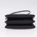 CELINE trio Shoulder Bag Leather Black Gold Auth 208418A-11